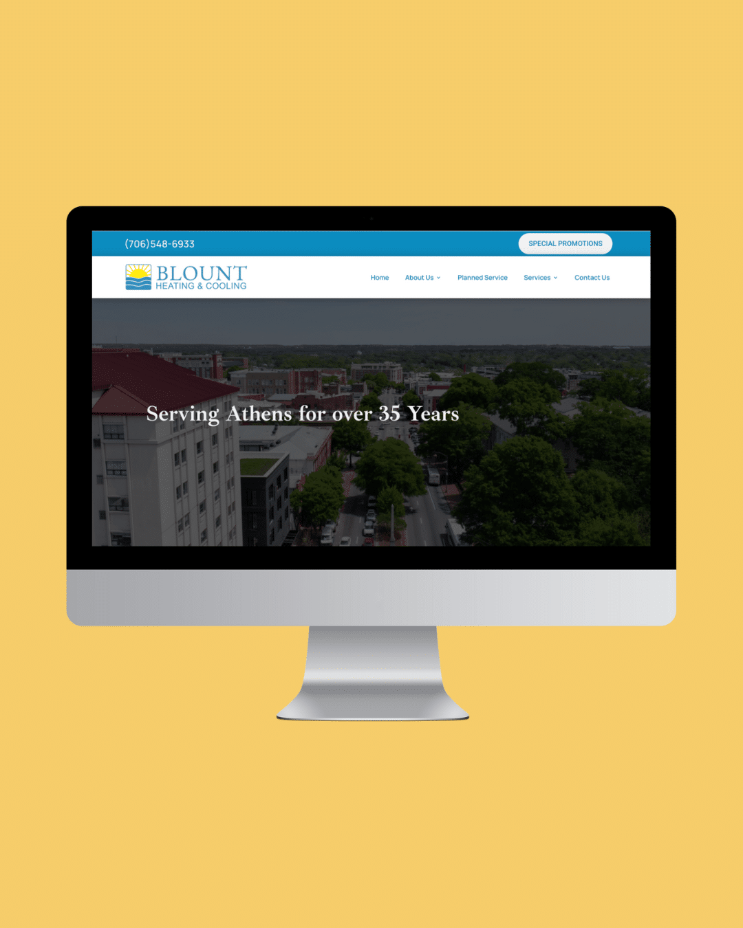 athens website design for Bojangles