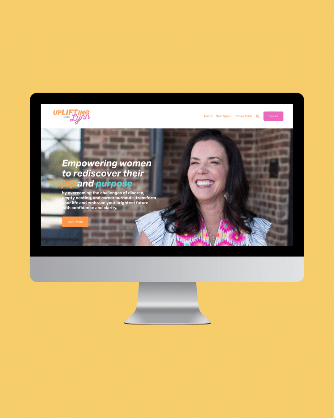 UpLIFTing With Lynn Website Mockup