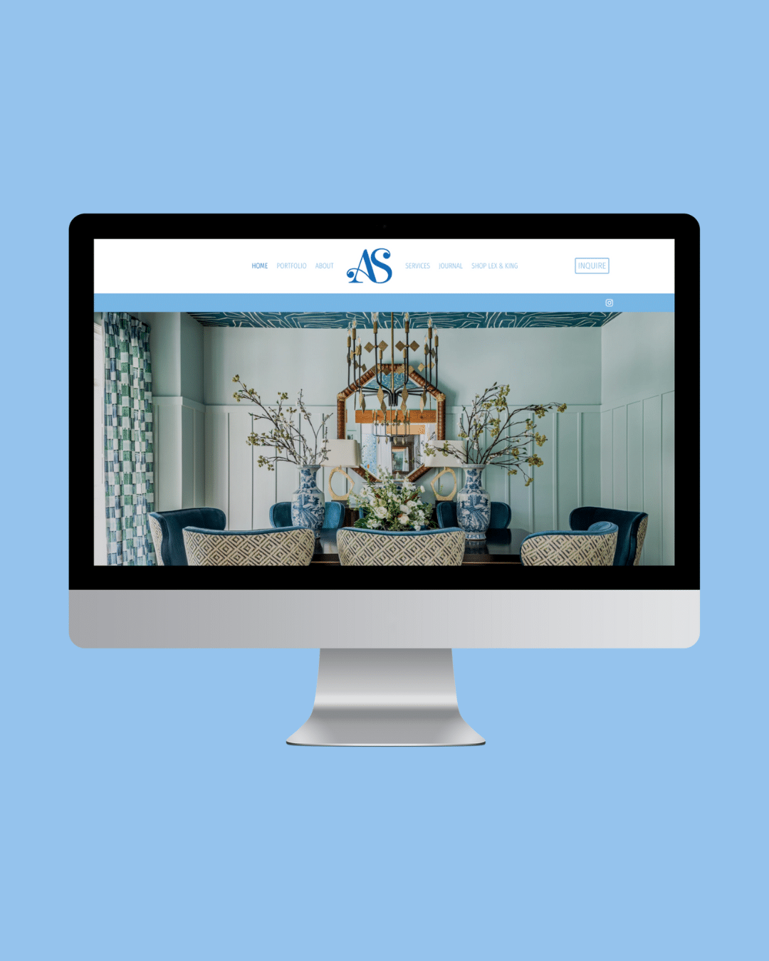 Alexa Stevenson Interior Design Website Mockup