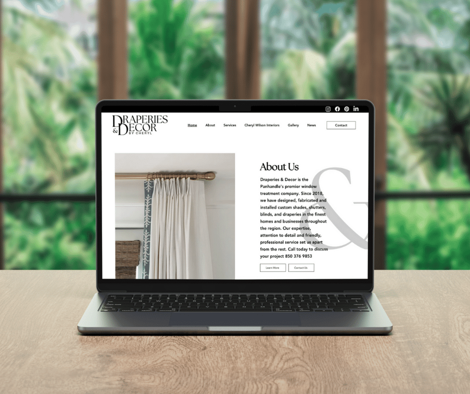 Draperies and Decor website