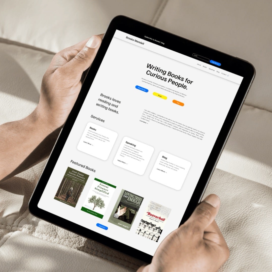 website design tablet mockup